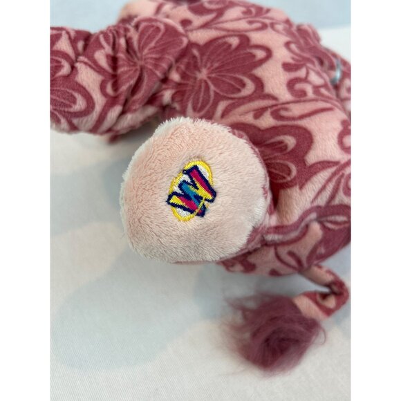 Ganz Webkinz Batik Elephant Plush Toy Pink & White Floral NO CODE - Picture 6 of 9